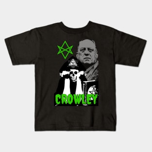 Aleister Crowley Skull Design Kids T-Shirt